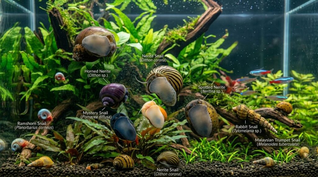 Best Snails for Fish Tanks